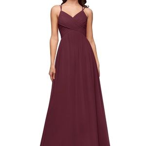 Azazie Nirene Bridesmaids Dress in Cabernet